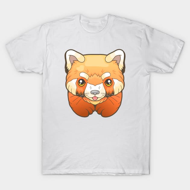 little cute red panda T-Shirt by YMFargon